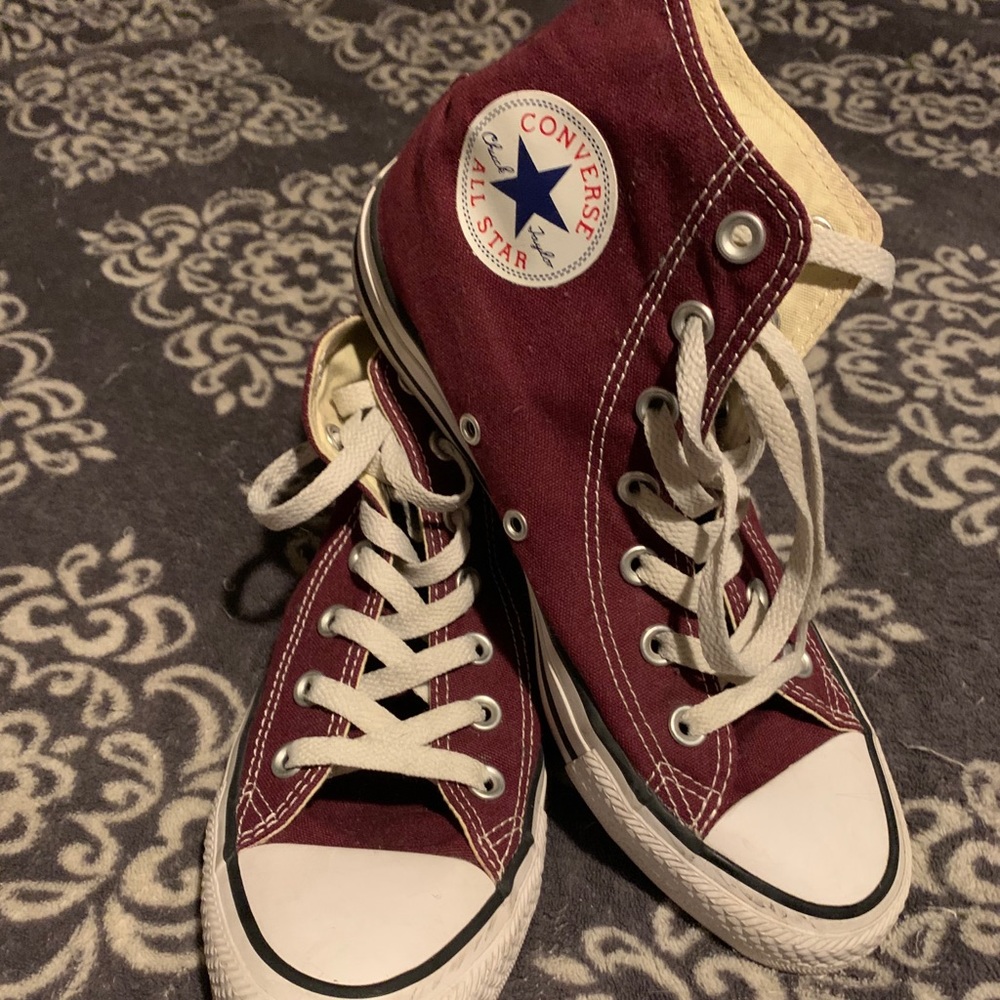 Burgundy Converse